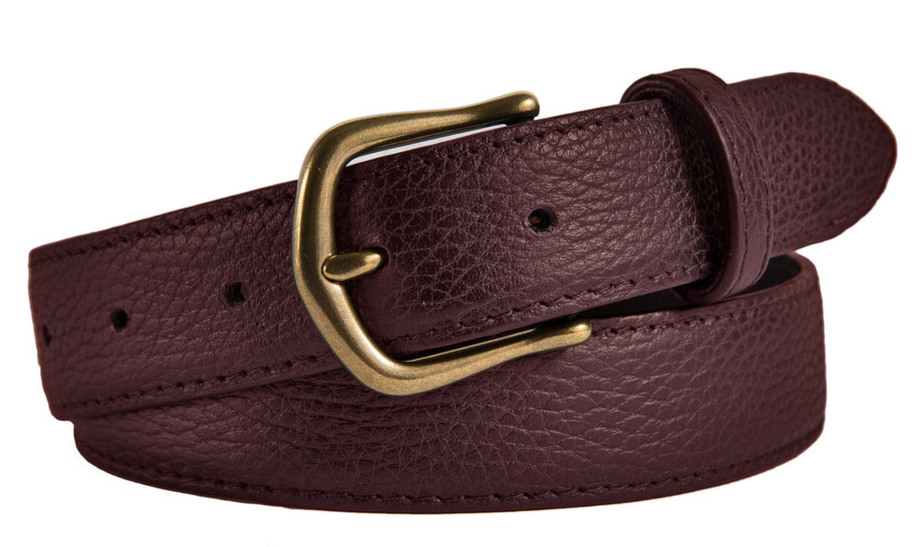 Madison Belt, (1.25") Antiqued Brass Buckle